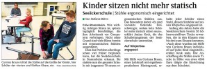 Kinder sitzen nicht mehr statisch (SchwarzwälderBote v. 31.01.18) | Aktuelles | SBBZ Seeäckerschule Calw-Stammheim