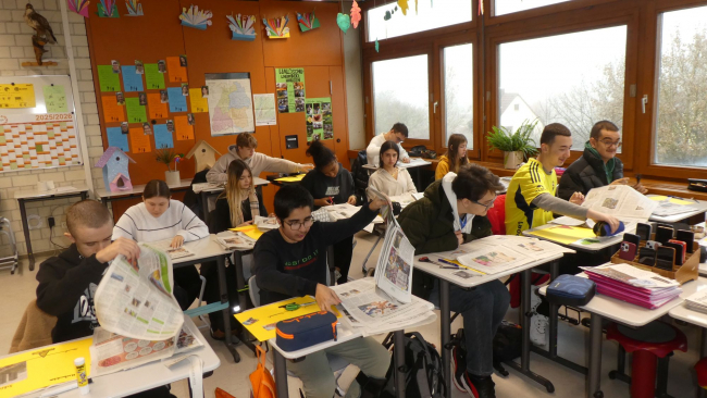 Die Arbeit mit der Zeitung